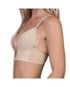 Soutien-gorge plongeant beige