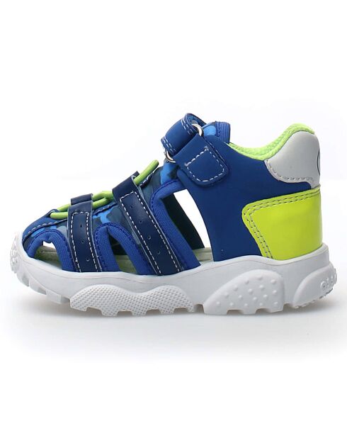 Sandali Boses navy/giallo fluo