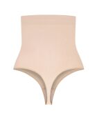 String taille haute Soft touch beige