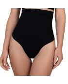 String taille haute Soft touch noir