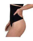 String taille haute Soft touch noir
