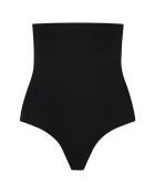 String taille haute Soft touch noir