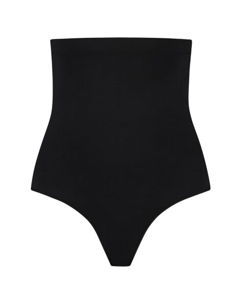 String taille haute Soft touch noir