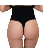 String taille haute Soft touch noir