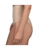 Beiges, weiches Höschen mit hoher Taille