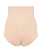 Beiges, weiches Höschen mit hoher Taille