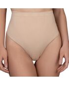 String mi-taille haute Soft touch beige