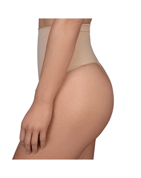 String mi-taille haute Soft touch beige