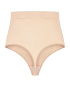 String mi-taille haute Soft touch beige