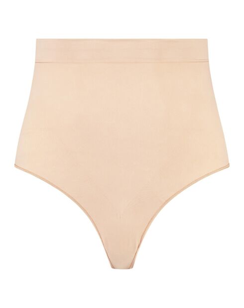 String mi-taille haute Soft touch beige