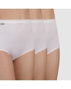 3 Culottes taille haute blanches