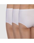 3 Culottes taille haute blanches