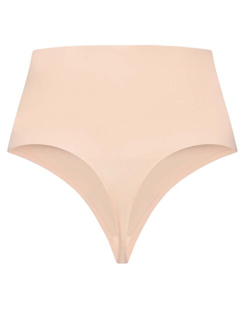 String taille haute Waist control beige
