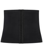 Zacht aanvoelende zwarte ommantelriem