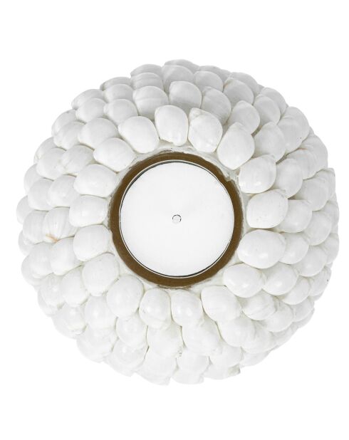 Bougeoir Bubble blanc -  D. 12 cm