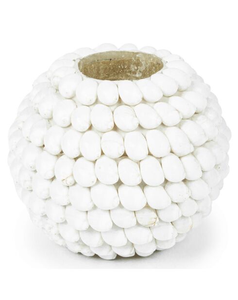 Bougeoir Bubble blanc -  D. 12 cm