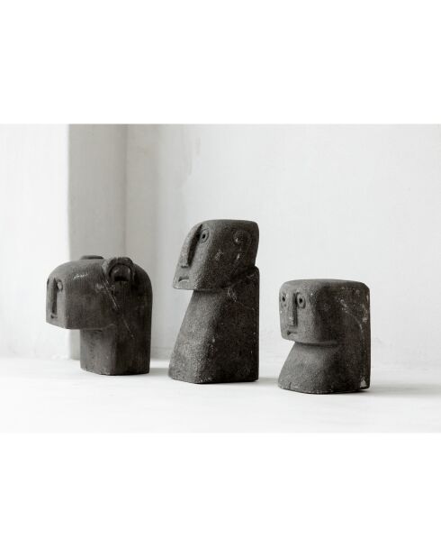 Statue en pierre Sumba grise -  5x5x7 cm