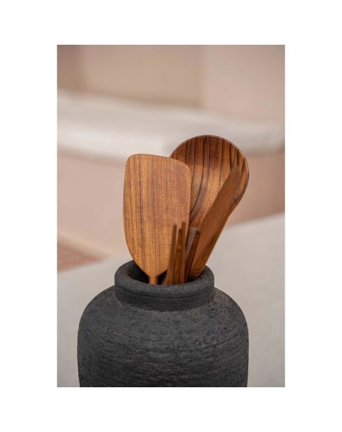 Spatule en teck naturel -  28x6x1 cm