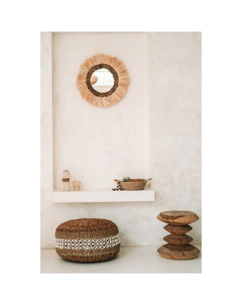 Tabouret Simi naturel -  D.40 cm
