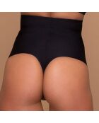 Perizoma modellante nero a vita alta