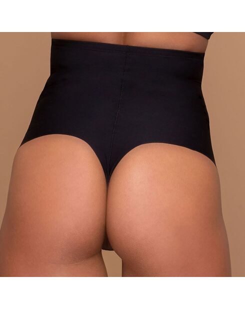 String sculptant taille haute noir