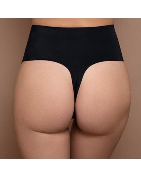 String mi-haut invisible noir