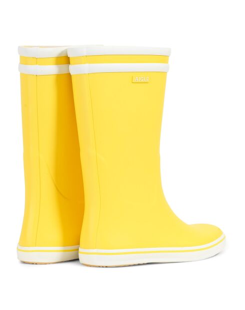 Bottes de pluie High Cut Malouine Bt jaune/blanc