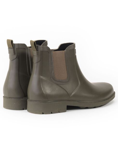 Chelsea boots Carville marron/kaki