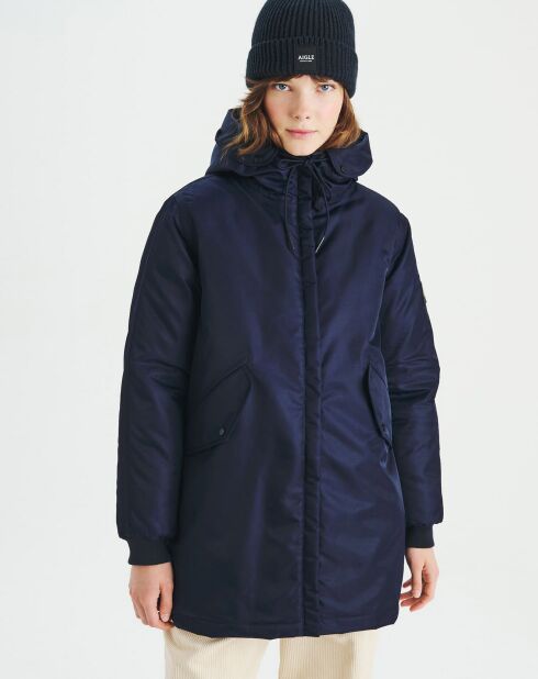 Marineblauwe parka van Odelow