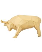 Statuette decorative de taureau dorée - 19.5x9.9x10.6 cm