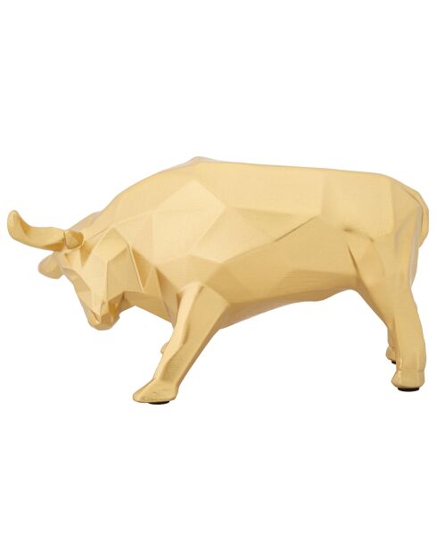 Statuette decorative de taureau dorée - 19.5x9.9x10.6 cm