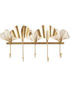 5-blättriger goldener Kleiderständer - 49,5 x 6 x 26,3 cm