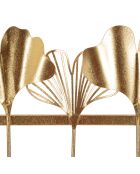 5-blättriger goldener Kleiderständer - 49,5 x 6 x 26,3 cm