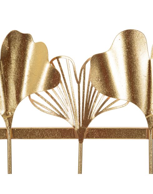 5-blättriger goldener Kleiderständer - 49,5 x 6 x 26,3 cm