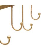 5-blättriger goldener Kleiderständer - 49,5 x 6 x 26,3 cm