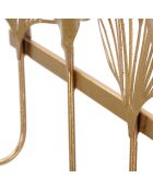 5-blättriger goldener Kleiderständer - 49,5 x 6 x 26,3 cm