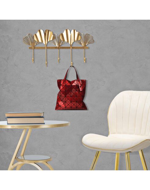 5-blättriger goldener Kleiderständer - 49,5 x 6 x 26,3 cm