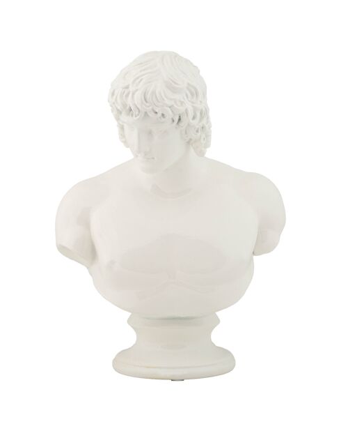 Scultura centurione bianca - 18,2x12,8x25 cm