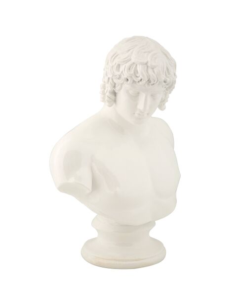 Scultura centurione bianca - 18,2x12,8x25 cm