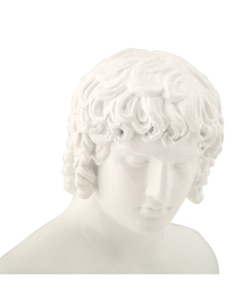 Sculpture centurion blanche - 18.2x12.8x25 cm