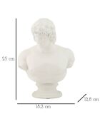 Sculpture centurion blanche - 18.2x12.8x25 cm