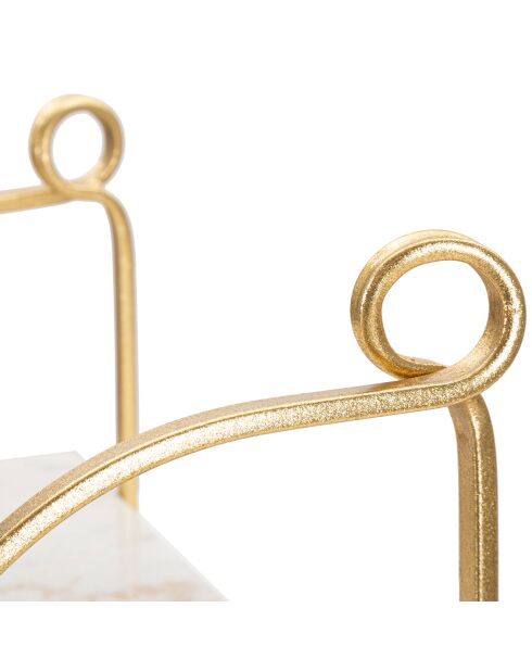 Wandplank van goudmarmer - 40x16x18 cm