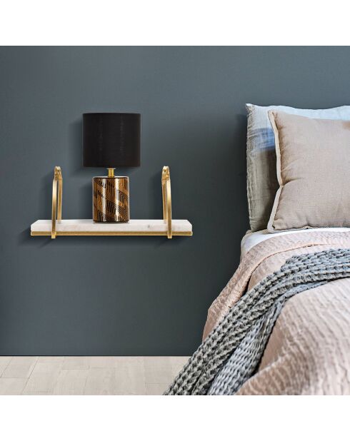 Wandplank van goudmarmer - 40x16x18 cm