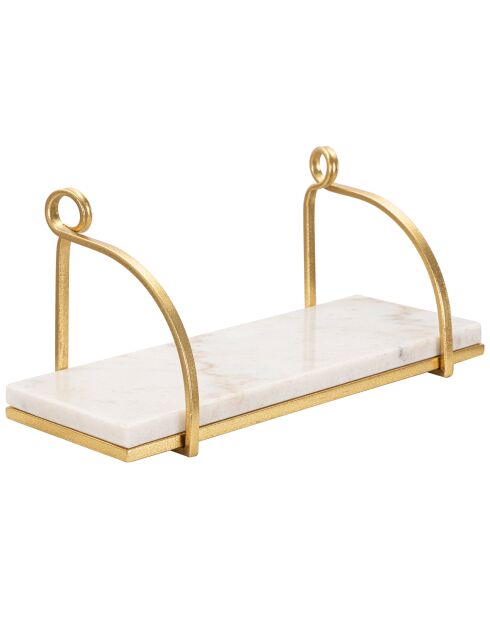 Wandplank van goudmarmer - 40x16x18 cm