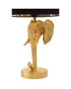 Lampe à poser éléphant noir/doré - D, 25x43 cm