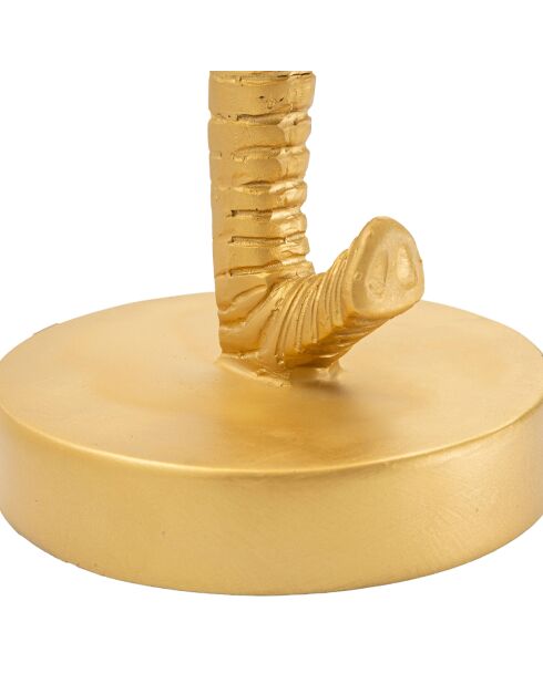 Zwart/gouden tafellamp met olifanten - D, 25x43 cm