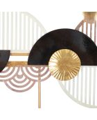 Appendiabiti Arty nero/oro/bianco - 73x6,5x30 cm