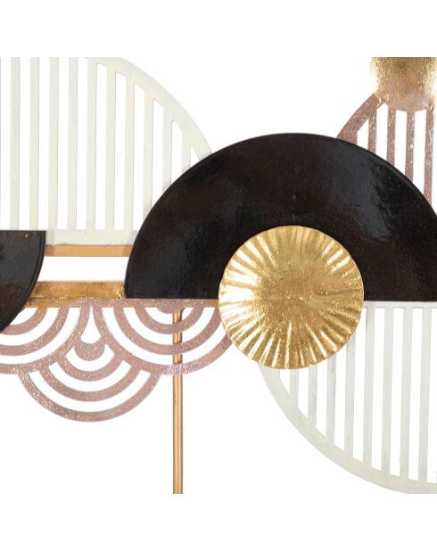 Appendiabiti Arty nero/oro/bianco - 73x6,5x30 cm