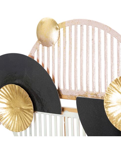 Appendiabiti Arty nero/oro/bianco - 73x6,5x30 cm