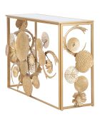 Console glam univers dorée - 114x40.5x80 cm